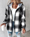Veste Chemise à Capuche | Tendance & Confort | Motif Carreaux