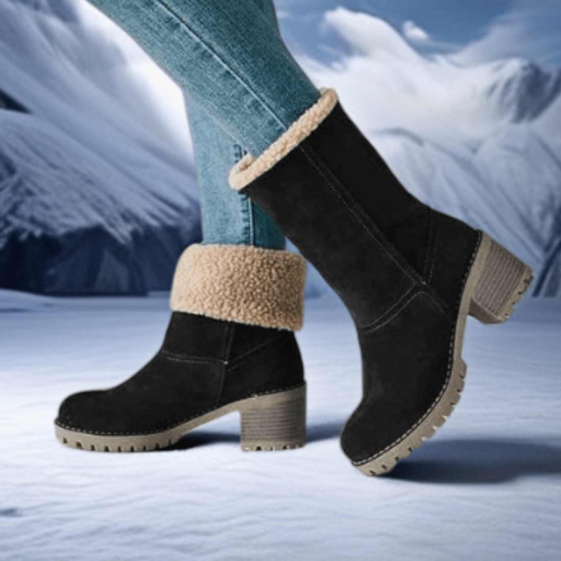 Bottes mi-hautes en laine - Confort et style - Volmena